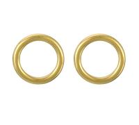 QUARKZMAN 2Pcs Anneau en Forme de O 20mm/0.79", Laiton Sans Soudure Soudé Boucle de Cercle 4mm d'Épaisseur pour la Décoration de Bricolage d'Accessoires de Bagages, Tons Dorés