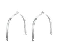 QUARKZMAN 2pcs Attache De Support EMT 9-5/6" Universelle En Acier Au Carbone Galvanisé Accessoire De Canal De Support Serrage De Conduit Avec Boulon Et Écrou Pour Tuyau EMT Conduit Rigide,