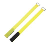 QUARKZMAN 2Pcs Attaches De Batterie Reutilisables, 0.8x12" Jaune Nylon Polyvalent Sangle De Maintien De Batterie Reglable Boucle De Crochet Pour Quadcopters FPV RC Drone Bateaux Voitures