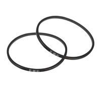 QUARKZMAN 2Pcs B37 1/2 Courroie Trapézoïdale en Caoutchouc, Courroie Trapézoïdale Section B 40.1" Circonférence Extérieure x 0.67" Largeur x 0.43" Épaisseur, Courroie de Transmission, Noir