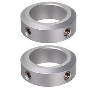 QUARKZMAN 2pcs Bague de Réglage Bague Arrêt d'axe Butée Arbre Collier 30mm Alésage Aluminium Alliage, 46mm OD, 15mm Largeur pour Roue Brouette Pont Boîte Vitesses CNC Anodisation