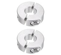 QUARKZMAN 2pcs Bague de Réglage Bague Arrêt d'axe Butée Double Divise pour 12 mm Arbre Collier Vis pince, 30mm OD, 10mm Largeur, Bouchon Position Maintien Calage Poulie Machine Outil