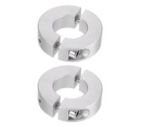 QUARKZMAN 2pcs Bague de Réglage Bague Arrêt d'axe Butée Double Divise pour 20 mm Arbre Collier Vis pince, 40mm OD, 12mm Largeur, Bouchon Position Maintien Calage Poulie Machine Outil