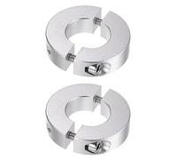QUARKZMAN 2pcs Bague de Réglage Bague Arrêt d'axe Butée Double Divise pour 22 mm Arbre Collier Vis pince, 45mm OD, 12mm Largeur, Bouchon Position Maintien Calage Poulie Machine Outil