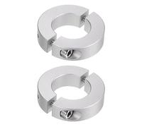 QUARKZMAN 2pcs Bague de Réglage Bague Arrêt d'axe Butée Double Divise pour 25 mm Arbre Collier Vis pince, 45mm OD, 12mm Largeur, Bouchon Position Maintien Calage Poulie Machine Outil