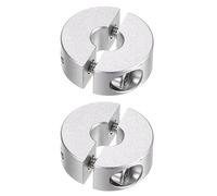 QUARKZMAN 2pcs Bague de Réglage Bague Arrêt d'axe Butée Double Divise pour 6 mm Arbre Collier Vis pince, 20mm OD, 8mm Largeur, Bouchon Position Maintien Calage Poulie Machine Outil