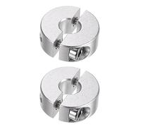 QUARKZMAN 2pcs Bague de Réglage Bague Arrêt d'axe Butée Double Divise pour 8mm Arbre Collier Vis pince, 25mm OD, 10mm Largeur, Bouchon Position Maintien Calage Poulie Machine Outil