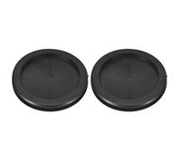 QUARKZMAN 2Pcs Bagues en Caoutchouc 3-4/8" (90mm) Trou de Perçage, 3-1/4" (80mm) ID Bouchons de Trou à Double Face Anneau de Joint pour la Protection des Câbles de Pare-Feu, Noir