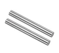 QUARKZMAN 2Pcs Barres Rondes en Acier 8mm x 60mm en Acier Rapide (HSS) | pour Tour à Métaux, pour Arbres Engrenages Perceuses Machines à Aléser Bricolage Miniature