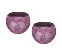 QUARKZMAN 2pcs Bols À Thé Faits Main 150ml / 5oz Changement Four Bol À Thé Chinois Japonais Céramique Ensemble Thé Gong Fu Pour Bureau Maison Cadeaux, Rose