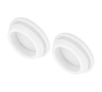 QUARKZMAN 2pcs Bouchons de Trou de Verrouillage en Silicone, Diamètre de Montage 27mm Rainure Étroite Largeur 2,5mm Joint de Panneau Rond Bouchons d'Étanchéité Étanches Blanc