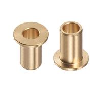 QUARKZMAN 2pcs Bride Roulement Manchon 10mm Alésage 14mm OD 30mm Longueur 2mm Bride Épaisseur Bronze Douille Autolubrifiant Douilles Manchon pour Industriel Équipement
