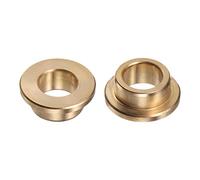 QUARKZMAN 2pcs Bride Roulement Manchon 13mm Alésage 19mm OD 10mm Longueur 3mm Bride Épaisseur Bronze Douille Autolubrifiant Douilles Manchon pour Industriel Équipement