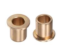QUARKZMAN 2pcs Bride Roulement Manchon 15mm Alésage 21mm OD 25mm Longueur 3mm Bride Épaisseur Bronze Douille Autolubrifiant Douilles Manchon pour Industriel Équipement