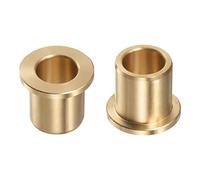 QUARKZMAN 2pcs Bride Roulement Manchon 16mm Alésage 22mm OD 25mm Longueur 3mm Bride Épaisseur Bronze Douille Autolubrifiant Douilles Manchon pour Industriel Équipement
