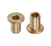 QUARKZMAN 2pcs Bride Roulement Manchon 8mm Alésage 12mm OD 20mm Longueur 2mm Bride Épaisseur Bronze Douille Autolubrifiant Douilles Manchon pour Industriel Équipement