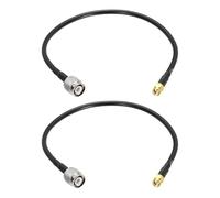 QUARKZMAN 2PCS Câble Coaxial RG58 1ft/0.3 M Câble Coaxial SMA Mâle | Vers TNC Mâle 50 Ohm, Câble d'Extension à Faible Perte, Pour CB Radio GPS Antenna Wi-Fi Radios RF Device