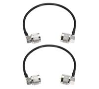 QUARKZMAN 2PCS Câble Coaxial RG58 1ft/0.3 M, Câble Coaxial UHF PL-259 Mâle À Mâle 50 Ohm Faible Perte Câble Numérique Pour CB Radio, Antenna Analyzer, Meter