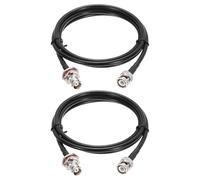 QUARKZMAN 2PCS Câble Coaxial RG58 4ft/1.2 M, Câble Coaxial BNC Mâle Vers BNC Femelle 50 Ohm Faible Perte pour CB Radio, Ham Radio, Antenna Analyzer