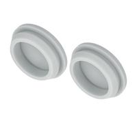 QUARKZMAN 2Pcs Cache Trou Meuble Bouchon Silicone 28mm Diamètre de Montage Gris Largeur de Rainure Étroite 2.5mm Joint de Panneau Rond pour Cloisons de Cuisine, Couvercle d'Étanchéité