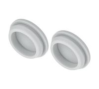 QUARKZMAN 2Pcs Cache Trou Meuble Bouchon Silicone 29mm Diamètre de Montage Gris Largeur de Rainure Étroite 2.5mm Joint de Panneau Rond pour Cloisons de Cuisine, Couvercle d'Étanchéité