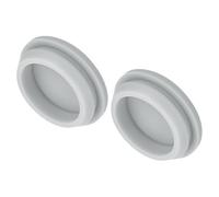 QUARKZMAN 2Pcs Cache Trou Meuble Bouchon Silicone 30mm Diamètre de Montage Gris Largeur de Rainure Étroite 2.5mm Joint de Panneau Rond pour Cloisons de Cuisine, Couvercle d'Étanchéité