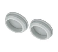 QUARKZMAN 2Pcs Cache Trou Meuble Bouchon Silicone 36.6mm Diamètre de Montage Gris Largeur de Rainure Étroite 5mm Joint de Panneau Rond pour Cloisons de Cuisine, Couvercle d'Étanchéité