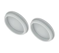QUARKZMAN 2Pcs Cache Trou Meuble Bouchon Silicone 58.6mm Diamètre de Montage Gris Largeur de Rainure Étroite 5mm Joint de Panneau Rond pour Cloisons de Cuisine, Couvercle d'Étanchéité