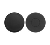 QUARKZMAN 2Pcs Capuchon De Brûleur De Cuisinière À Gaz, 55mm / 2.17 Pouces Plat Couvercle De Couronne De Flamme En Métal Pour Brûleur De Surface De Four De Cuisinière, Noir