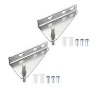 QUARKZMAN 2Pcs Charnières De Porte De Congélateur En Acier Inoxydable De Remplacement, Charnière À Colonne Centrale, Distance D'Axe Droit 1.38" Pour Réfrigérateur Avec Vis Et Bague