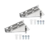 QUARKZMAN 2Pcs Charnières De Porte De Congélateur En Acier Inoxydable De Remplacement, Charnière À Colonne Centrale, Distance De L'Axe Gauche 1.38" Pour Réfrigérateur Avec Vis Et Bague
