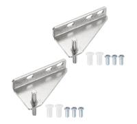 QUARKZMAN 2Pcs Charnières De Porte De Congélateur En Acier Inoxydable De Remplacement, Charnière À Colonne Centrale, Distance D'Axe Droit 1.46" Pour Réfrigérateur Avec Vis Et Bague