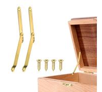 QUARKZMAN 2Pcs Charnières De Support De Couvercle Pliantes, Charnières Rotatives À 180 Degrés, Charnière De Maintien De Couvercle En Laiton Armoire Placard Boîte À Bijoux En Bois Étagère De