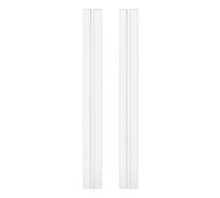 QUARKZMAN 2Pcs Charnières Flexibles En Acrylique, 300x39mm Charnière Vivante Invisible, 360° Transparent Continue Piano À Profil Bas Flex Pour Meubles DIY, Support D'affichage, Armoires