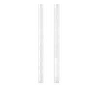 QUARKZMAN 2Pcs Charnières Flexibles En Acrylique, 500x39mm Charnière Invisible, 360° Transparent Continue Piano À Profil Bas Courbure Pour Meubles DIY, Support D'affichage, Armoires