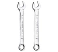 QUARKZMAN 2Pcs ombinée Métrique 12mm Bout Ouvert & Bout Fermé À 12 Points Avec Dégagement De 15 Degrés Clés À Double Extrémité Outils Pour Réparation Automobile Mécanique Bricolage Mais
