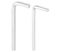 QUARKZMAN 2Pcs Clé En L À Tête Carrée 4/5mm Acier Chrome Vanadium CR-V Clé En L 4 Points Clés Métriques Pour Réparation Outil De Base Pour Projet DIY À La Maison Et Applications Générales