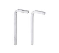 QUARKZMAN 2pcs n L à Tête Carrée 5mm 6mm CR-V n L 4 Points Clés Métriques pour Réparation Outil pour Projet de Réparation Domestique de Base DIY et Applications Générales