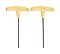 QUARKZMAN 2Pcs Clé En T 1/4" SAE Bras Long Clé Hexagonale À Bout Plat Pour Entretien Automobile Et Domestique
