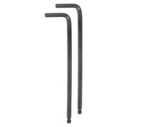 QUARKZMAN 2Pcs Clé Hexagonale à Extrémité Sphérique 3/16" en Forme de L, Clés Hexagonales SAE à Bras Long, Outil de Réparation en Acier au Chrome Vanadium pour Réparations à Domicile, Noir