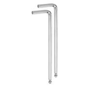 QUARKZMAN 2Pcs Clé Hexagonale à Extrémité Sphérique de 6mm, Clés Métriques Hexagonales à Bras Long en Forme de L, Outil de Réparation en Acier au Chrome Vanadium pour Réparation à Domicile