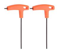 QUARKZMAN 2pcs Clé Hexagonale à Poignée en T 3mm Métrique Acier S2 n T Clés à Six Pans Outil de Réparation pour Entretien Automobile et Domestique, Orange