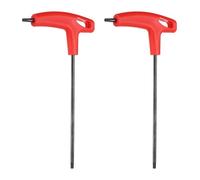 QUARKZMAN 2Pcs Clé Torx À Poignée En T T20 Acier Carbone Double Extrémité Clé Torx Tournevis Hexagonal Outil Pour Entretien Et Domestique, Rouge