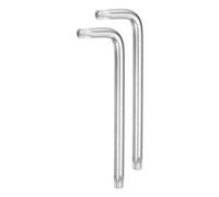 QUARKZMAN 2Pcs Clés en Étoile Torx T50 à Preuve de Sabotage, Clés en Forme de L à 6 Points en Acier Chrome-Vanadium pour Réparations Automobiles/Domestiques