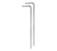 QUARKZMAN 2Pcs Clés Torx T27 à Tête Étoilée Inviolables, Bras Long en Forme de L, Clé à Six Pans en Acier au Chrome-Vanadium, Outil à Main pour Réparations Automobiles/Domestiques