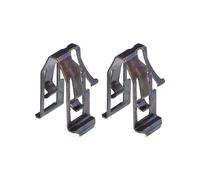 QUARKZMAN 2pcs Clip de fixation de casquette de pare-soleil en fer noir No.74336-52010 pour Toyota Land Cruiser Camry Yaris Corolla pour Lexus