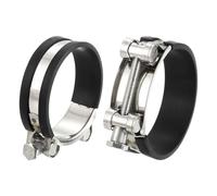 QUARKZMAN 2Pcs Collier De Serrage à Boulon En T Plage De Travail 74-79mm Colliers D'Admission Intercooler à Coussin En Caoutchouc Colliers De Serrage Réglables Pour Tubes Et Tuyaux