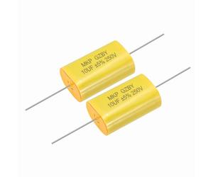 QUARKZMAN 2Pcs Condensateur De Division De Fréquence 10uF, 250V Condensateur Audio Pour Haut-Parleur Non Polarisé MKP En Polypropylène Film
