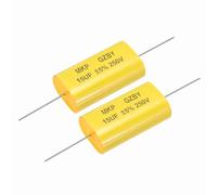 QUARKZMAN 2Pcs Condensateur De Division De Fréquence 15uF, 250V Condensateur Audio Pour Haut-Parleur Non Polarisé MKP Film Polypropylène