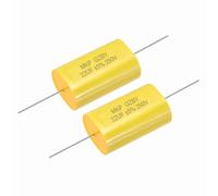QUARKZMAN 2Pcs Condensateur De Division De Fréquence 22uF, 250V Condensateur Audio Pour Haut-Parleur Non Polarisé MKP Film Polypropylène